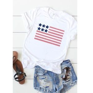 NWT American Flag Tee